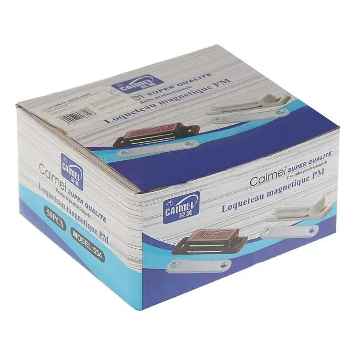 Магнит мебельный M003W, 72&times;13, большой, белый