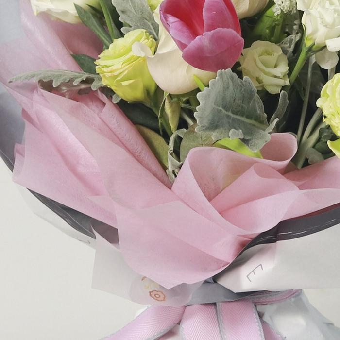 Фетр для упаковок и поделок, однотонный, голубой, двусторонний, рулон 1шт., 50 см x 15 м