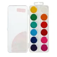 Акварель 24 цвета, &laquo;Гамма&raquo; &laquo;Мультики&raquo;, без кисти, в пластиковой коробке