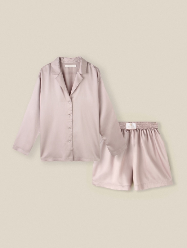 Костюм домашний женский (рубашка и шорты) SL HOME р. S, пудровый