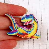 Деревянный значок &laquo;Плезиозавр&raquo;