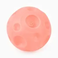 Игрушка пищащая "Мячик планета" для собак, 6,5 см, розовая