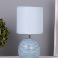 Лампа настольная "Бриз" 1х40Вт Е14 голубой 13х13х25см Лампа настольная "Бриз" 1х40Вт Е14 голубой 13х13х25см