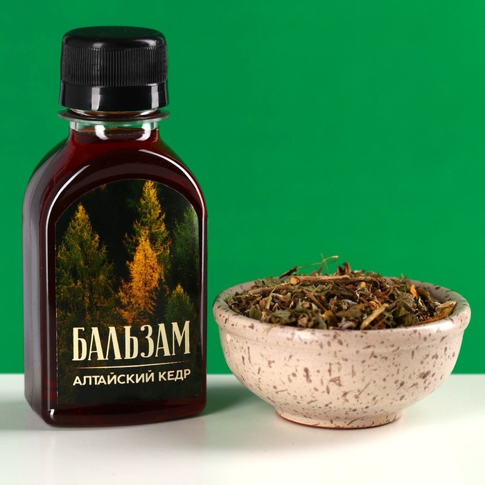 Подарочный набор &laquo;С 23 февраля&raquo;: чай травяной 20 г., кедровый бальзам 100 мл.