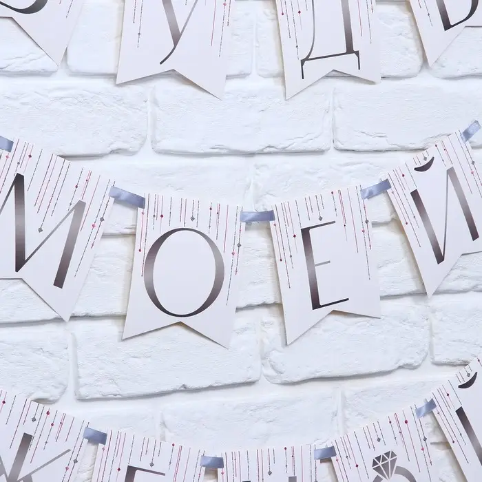 Гирлянда на ленте &laquo;Будь моей женой&raquo;, свадебная, дл. 190 см