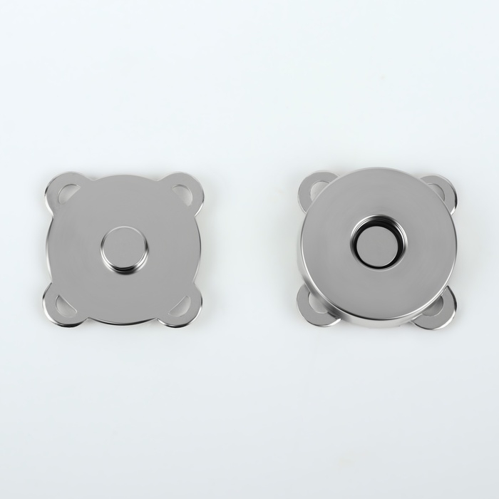 Кнопки магнитные, пришивные, d = 18 мм, 10 шт, цвет серебряный Кнопки магнитные, пришивные, d = 18 мм, 10 шт, цвет серебряный