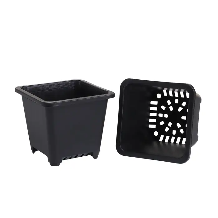 Горшок для рассады, 250 мл, d=9 см, h=8 см, пластик, чёрный, Greengo