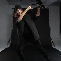 Шопер B3, черный с черными ручками