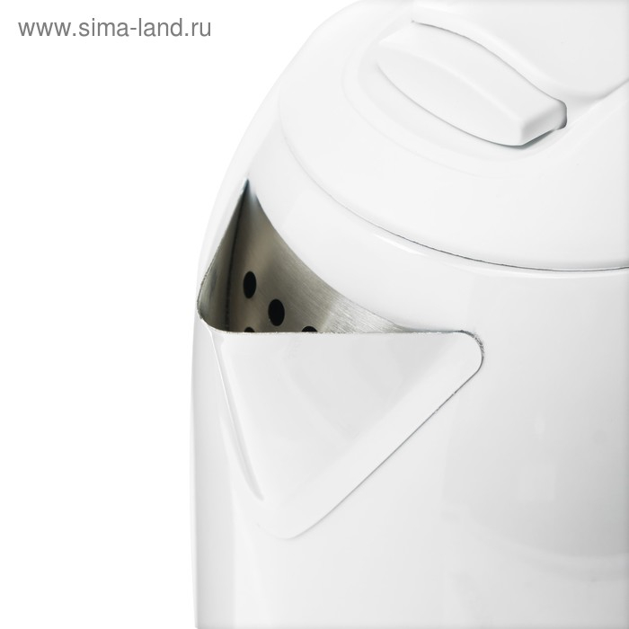 Чайник электрический Чайник электрический "Добрыня" DO-1214, металл, 2 л, 2000 Вт, белый с синими цветами