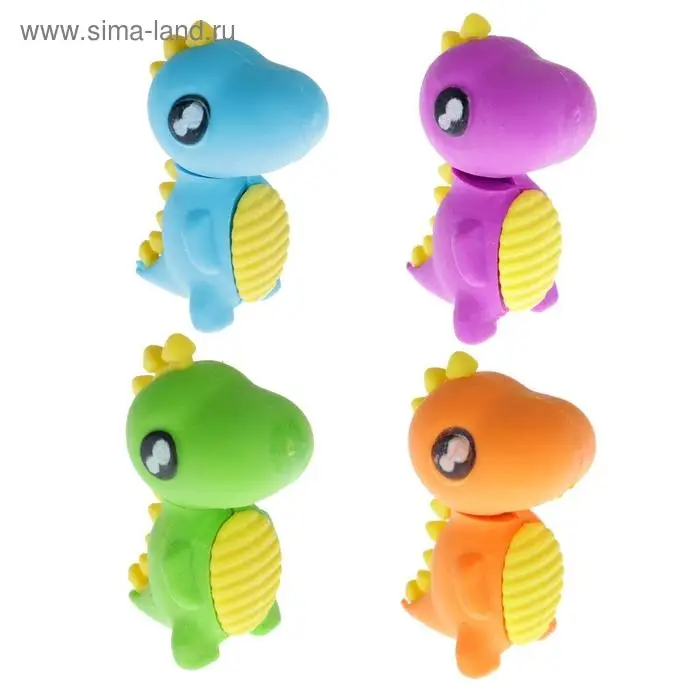 Ластик фигурный &laquo;Динозаврик&raquo;, МИКС (штрихкод на штуке)