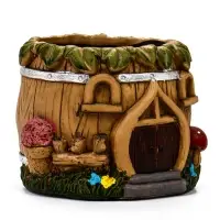 Кашпо "Домик рельеф" 10 х 10 х 8 см