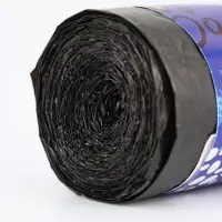 Мешки для мусора 120л, ПНД, толщина 15 мкм, 10 шт в рулоне, цвет черный