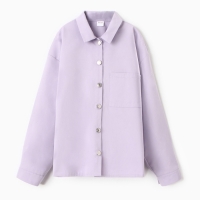 Рубашка детская MINAKU: Jeans collection, цвет лавандовый, рост 128 см Рубашка детская MINAKU: Jeans collection, цвет лавандовый, рост 128 см