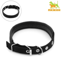 Ошейник "Комфорт" комбинированный (полиэстер, искусственная кожа), 45 х 2 см, ОШ 33-39 см, чёрный 60 Ошейник "Комфорт" комбинированный (полиэстер, искусственная кожа), 45 х 2 см, ОШ 33-39 см, чёрный 60