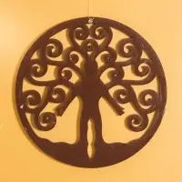 Панно "Единство с природой" МДФ, 40х40х1 см, разноцветная