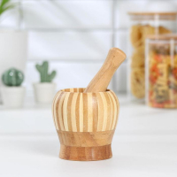 Ступка с пестиком Доляна «Полоски», 11×10×10 см Ступка с пестиком Доляна «Полоски», 11×10×10 см