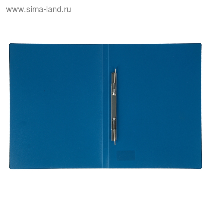 Папка с пружинным скоросшивателем А4, 500 мкм, корешок 15 мм, Calligrata, до 100 листов, синяя