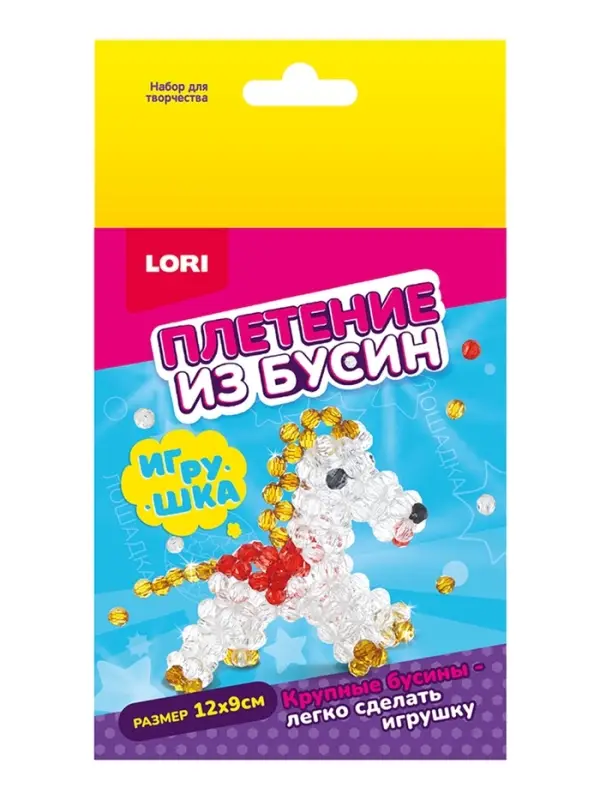 Игрушки. Плетение из бусин "Лошадка" Бус-055