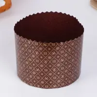 Форма для кулича бумажная Деко-про &laquo;ХВ&raquo;, 13.4&times;11 см, коричневая