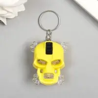 Фонарик свет на кольце "Череп" мигает МИКС