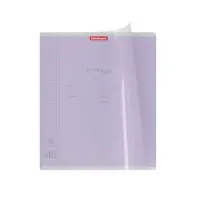 Тетрадь 18 листов в клетку, ErichKrause "Классика CoverPrо", пластиковая обложка, мелованный картон, блок офсет 100% белизна, МИКС, цена за 1 штуку