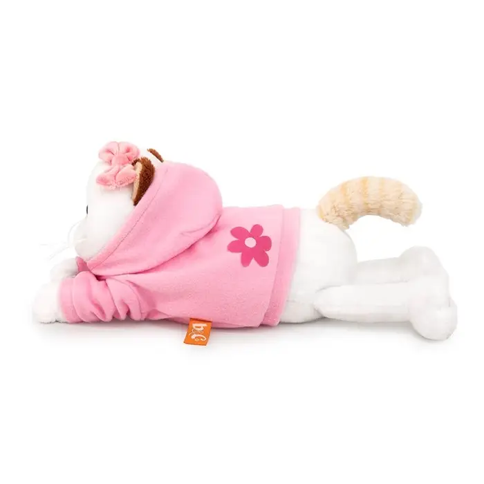 Мягкая игрушка "Ли-Ли в худи с цветочком" лежачая, 18 см LKl18-002
