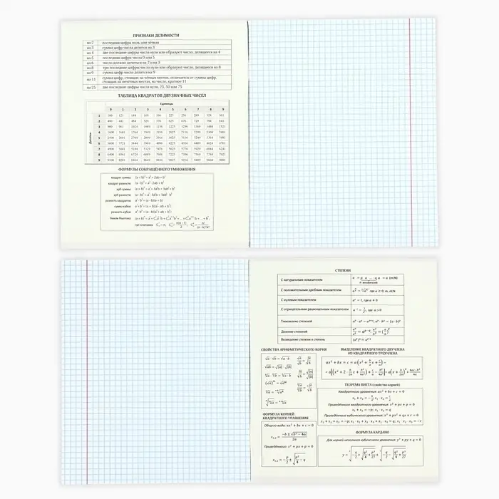 Тетради предметные, 36 л., набор из 10 шт., блок №1 &laquo;Россия&raquo;