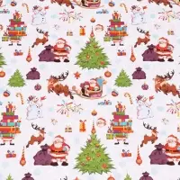 Бумага упаковочная глянцевая &laquo;Рождество&raquo;, двусторонняя, 70&times;100 см