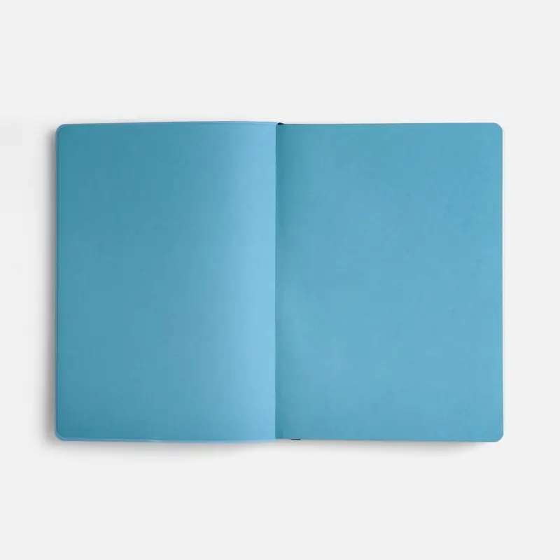 Ежедневник Doppio, недатированный, синий с голубым