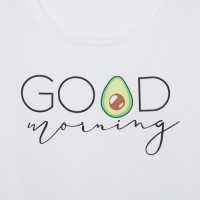 Пижама женская (футболка и шорты) KAFTAN Avocado р. 48-50, белый Пижама женская (футболка и шорты) KAFTAN Avocado р. 48-50, белый