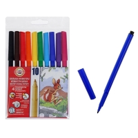 Фломастеры 10 цветов Koh-I-Noor "Звери", трёхгранные Фломастеры 10 цветов Koh-I-Noor "Звери", трёхгранные