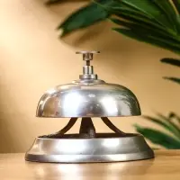 Звонок настольный, латунь 9,5х9,5х7,5 см