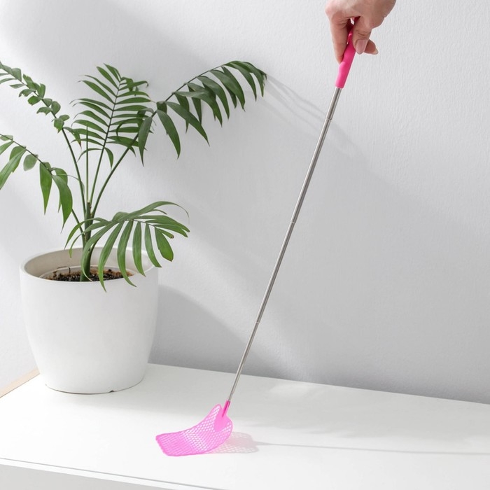 Мухобойка телескопическая, длина 26-70 см, размер рабочей части 8×9,4 см, цвет МИКС Мухобойка телескопическая, длина 26-70 см, размер рабочей части 8×9,4 см, цвет МИКС