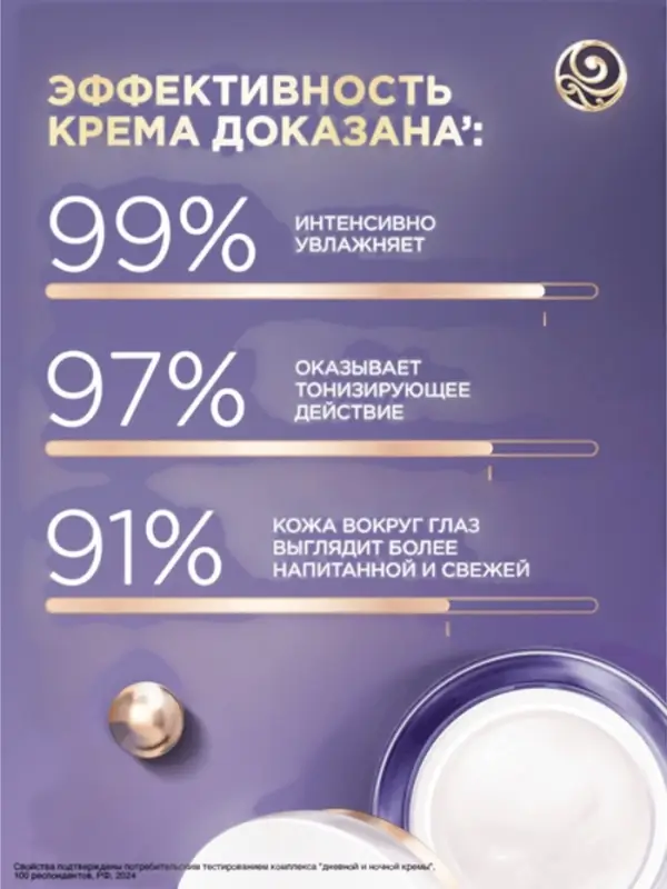 Крем для лица и век с ретинолом "Черный Жемчуг" от морщин 70+, 50 мл