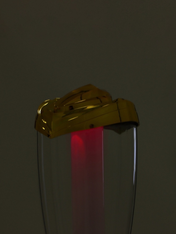 Башня пивная &laquo;Вавилон голд&raquo;, 3 л, ёмкость для льда, подсветка, пластик, золотистый