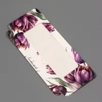 Подарочная коробка под плитку шоколада, с окном &laquo;Акварель тюльпаны&raquo;, 17&times;8&times;1.4 см