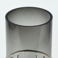 Ваза для цветов &laquo;Тренди&raquo; из черного стекла 24&times;11&times;11 см