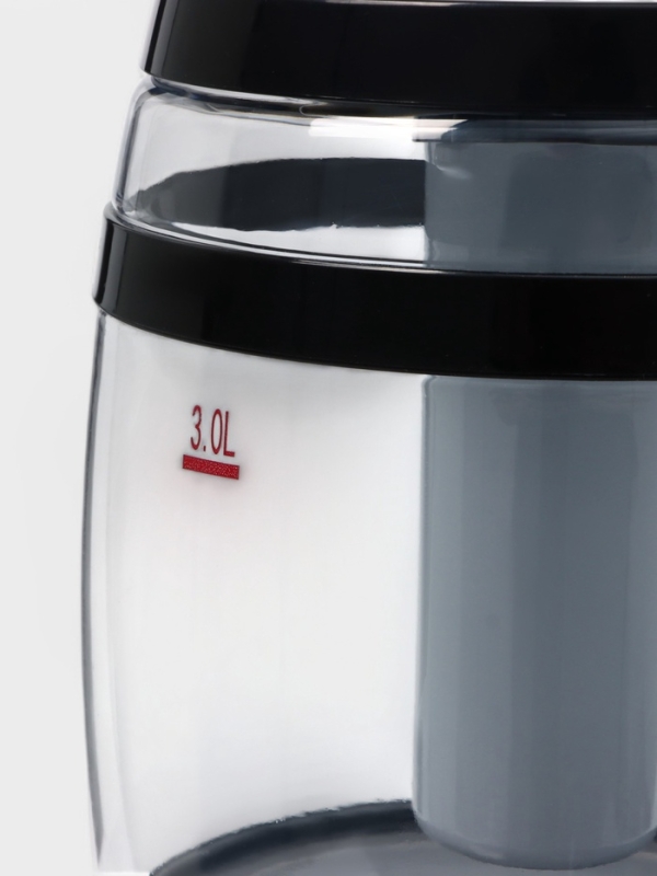 Пивной бочонок &laquo;Банный&raquo;, 3 л, ёмкость для льда, подсветка, пластик, чёрный