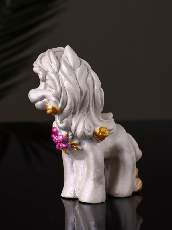 Статуэтка "Пони Красотка" 10х7х5 см, перламутр