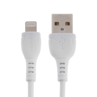 Кабель Borofone BX51, Lightning - USB, 2.4 А, 1 м, PVC оплётка, белый Кабель Borofone BX51, Lightning - USB, 2.4 А, 1 м, PVC оплётка, белый