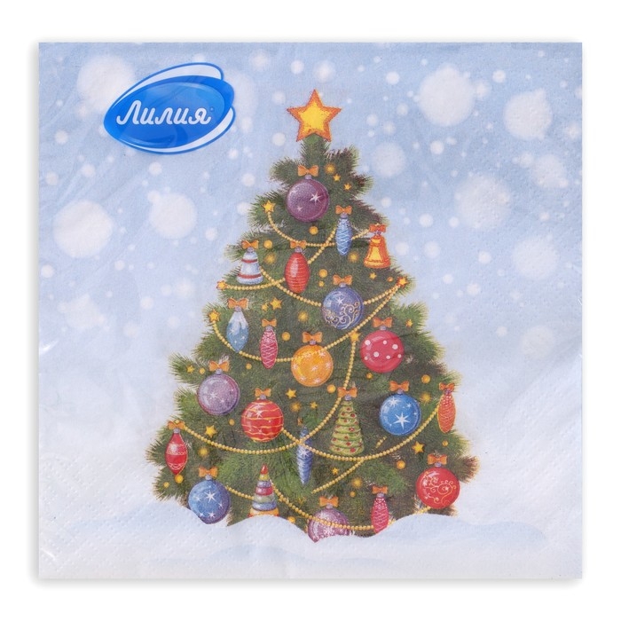 Новогодние салфетки бумажные Лилия «Новогоднее чудо», 2 слоя, 33х33 см, 20 шт Новогодние салфетки бумажные Лилия «Новогоднее чудо», 2 слоя, 33х33 см, 20 шт