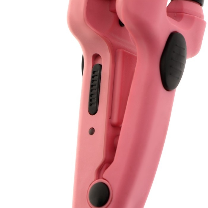 Плойка Luazon LW-20, 35 Вт, керамическое покрытие, d=12 мм, 180&deg;С, розовая