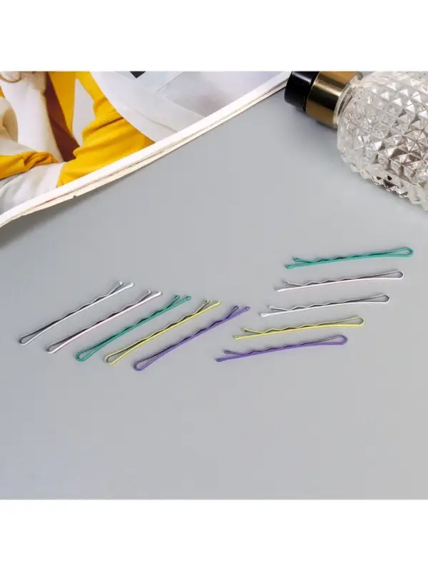 Невидимка для волос &laquo;Ариэль&raquo;, набор 10 шт., 6 см, МИКС