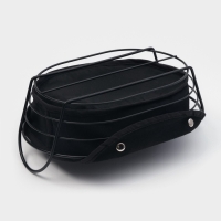 Хлебница Доляна &laquo;Лофт&raquo;, 28,5&times;19,5&times;11 см, чёрная