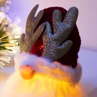 Фигура текстиль &laquo;Гном красная шапочка&raquo; 33 см, 1 LED, от батареек AG13&times;3, свечение тёплое белое