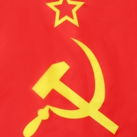 Флаг СССР "Серп и молот", 90*145 см, искусственный шёлк