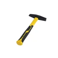 Молоток сварщика ТУНДРА, двухсторонний плоский боек, двухкомпонентная рукоятка, 300 г