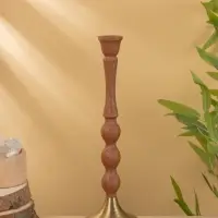 Подсвечник на 1 свечу "Бисквит" 10,5х10,5х34,5 см