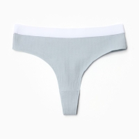 Трусы бразилиана MINAKU рубчик размер 44-46, цвет серый Трусы бразилиана MINAKU рубчик размер 44-46, цвет серый