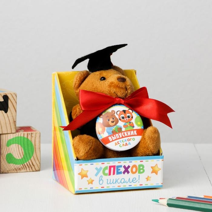 Мягкая игрушка и орден на Выпускной &laquo;Выпускник детского сада&raquo;, подарочный набор